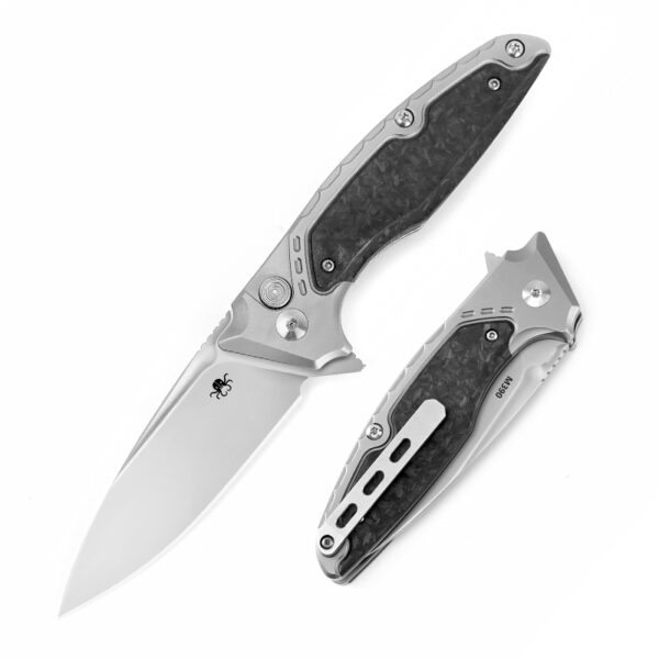 KLAKEN B05 Hermod M390 blade With Carbon fiber+Titanium Handle EDC Folding Pocke